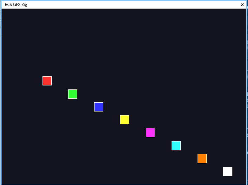 Bouncing colored boxes demo